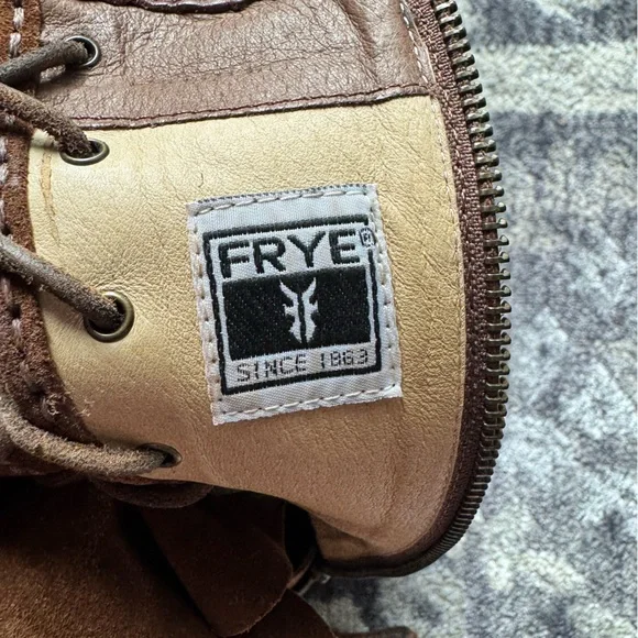 Frye Women’s Parker Brown Lace-Up Knee-High Moc Boots - Picture 8 of 16